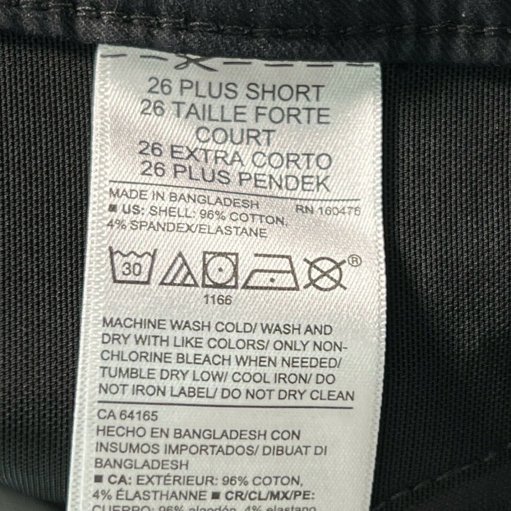 New Old Navy Pants Women's Plus 26 Short Pixie Mid-rise Black Casual Jea… - Picture 5 of 9
